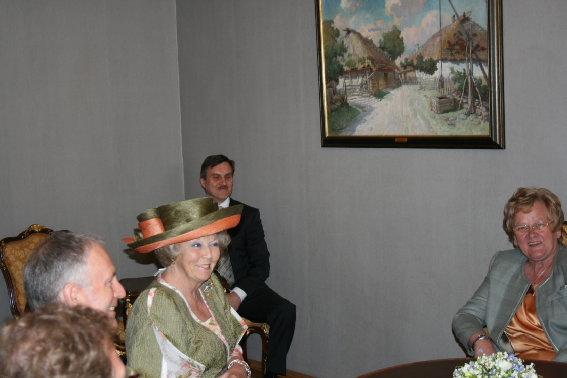 Riigikogu esimees Ene Ergma kohtus täna Eestis visiidil viibiva Hollandi kuninganna Beatrix’iga